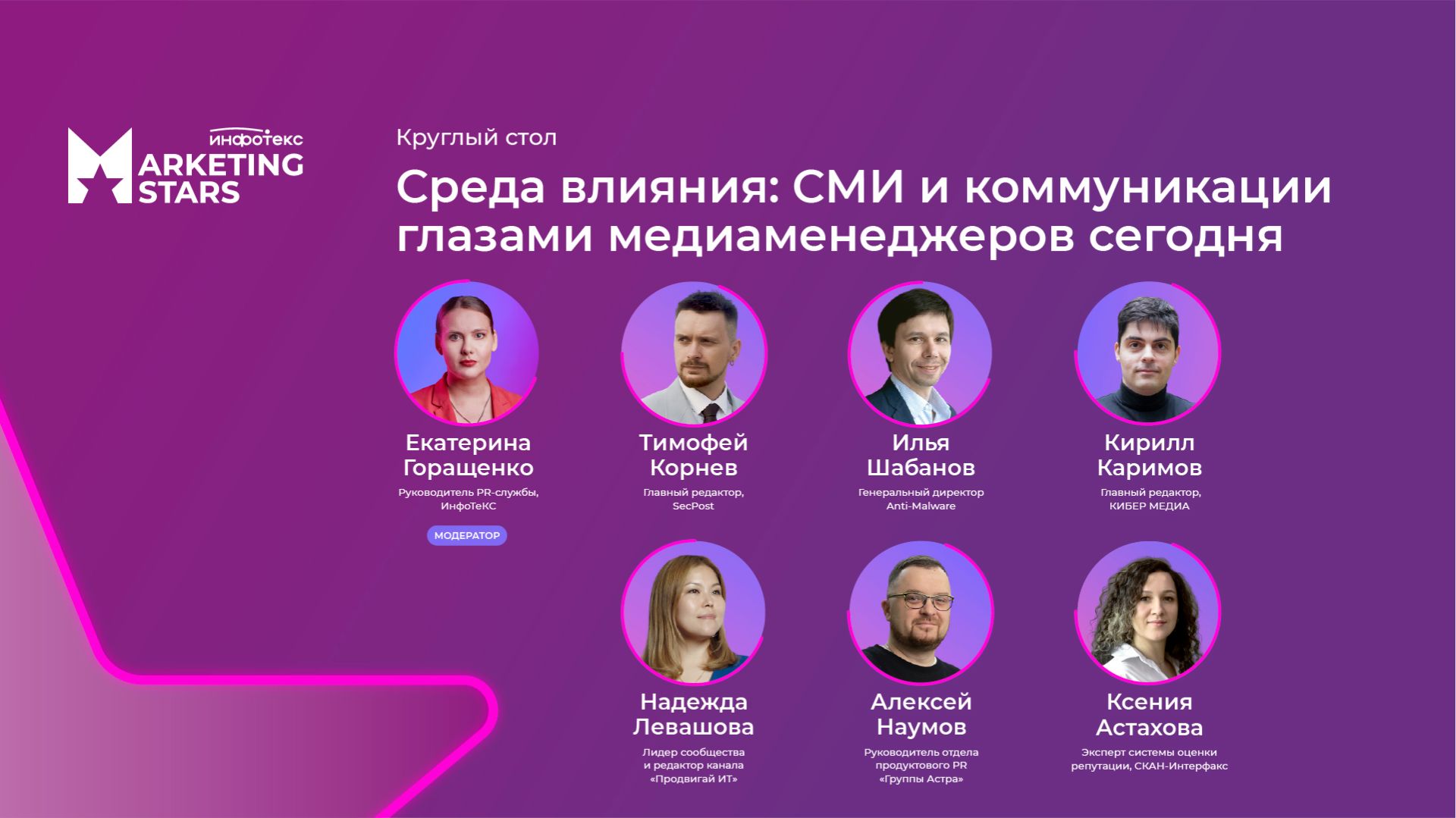 Круглый стол «Среда влияния: СМИ и коммуникации глазами медиаменеджеров сегодня»