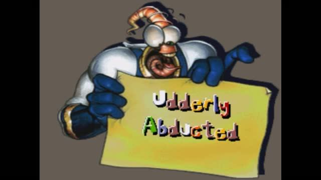 Super Nintendo (Snes) 16-bit Earthworm Jim 2 Stage 7 Udderly Abducted Прохождение