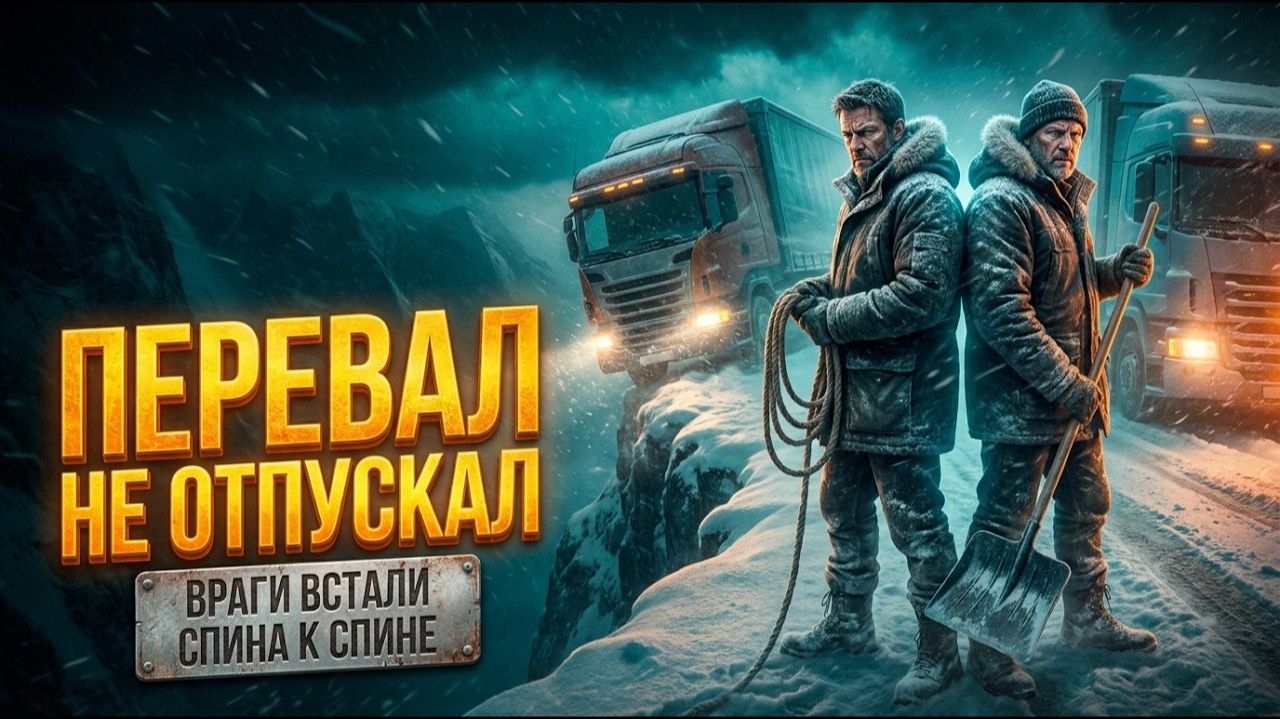Истории дальнобойщиков | Сцепка в метель: тянули друг друга через перевал
