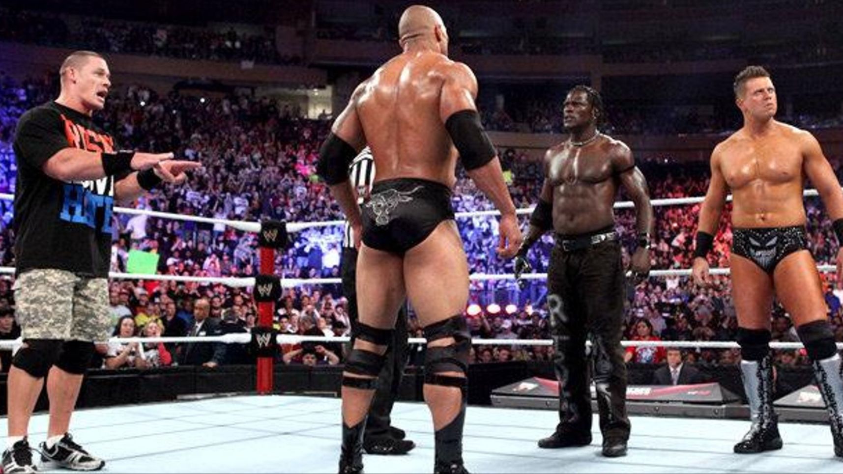 The Miz & R-Truth Vs John Cena & The Rock (WWE Survivor Series, 2011)