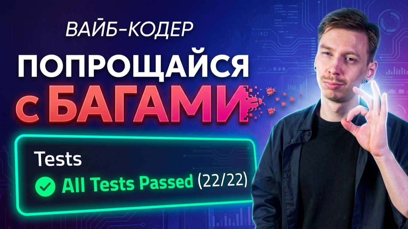 Автотесты для вайбкодера: гайд с нуля. Юнит, API, E2E, Playwright MCP, CI