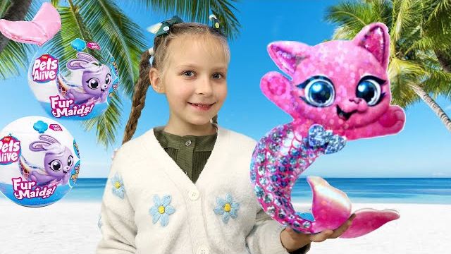 Русалочки Pets & Robo Alive зовут Эмму на море 🌴😃