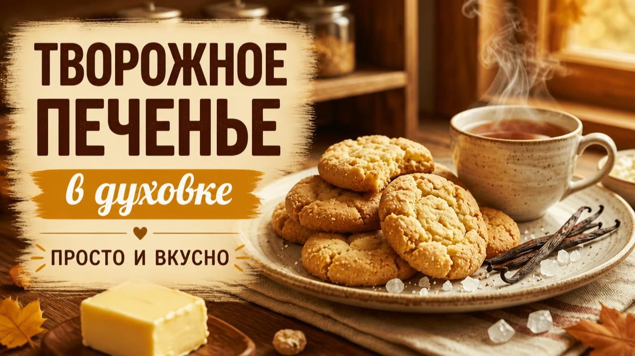 Творожное печенье в духовке — просто и вкусно