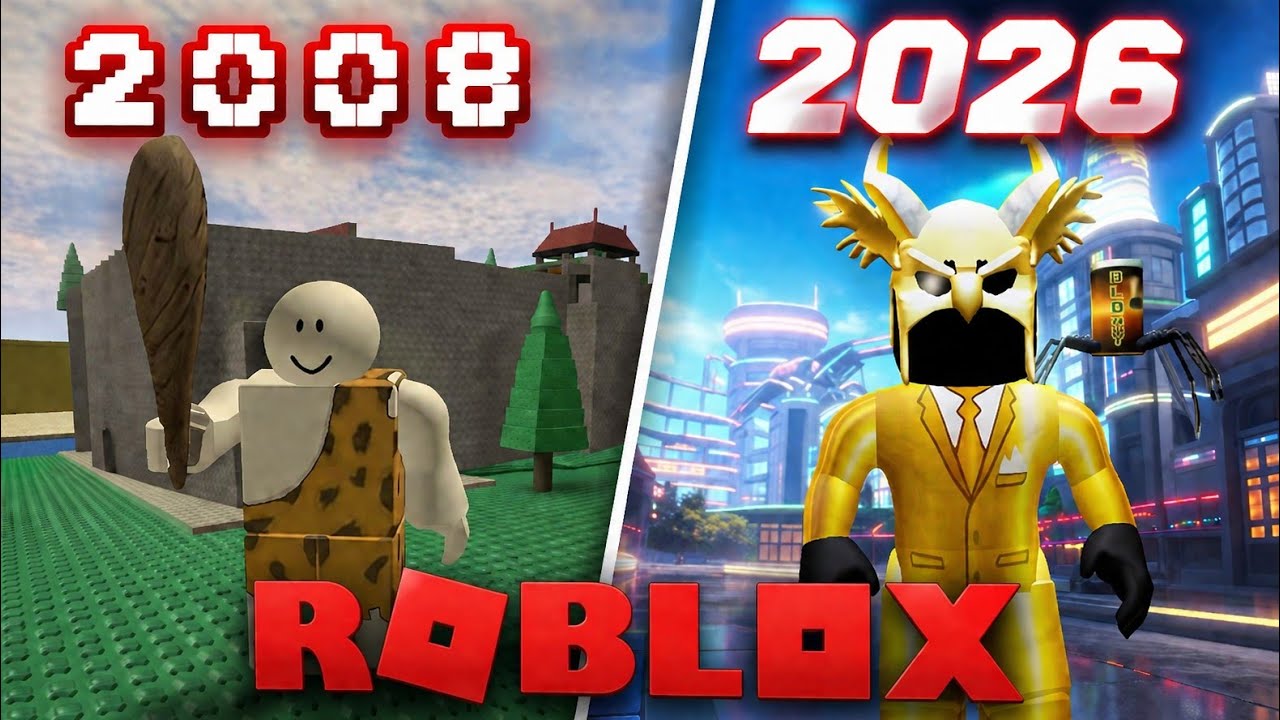 😱Как менялись самые популярные игры Roblox (2008-2026)