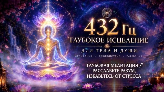 🌌 432 Гц — ГЛУБОКАЯ МЕДИТАЦИЯ | Успокойте Разум, Снимите Стресс и Напряжение