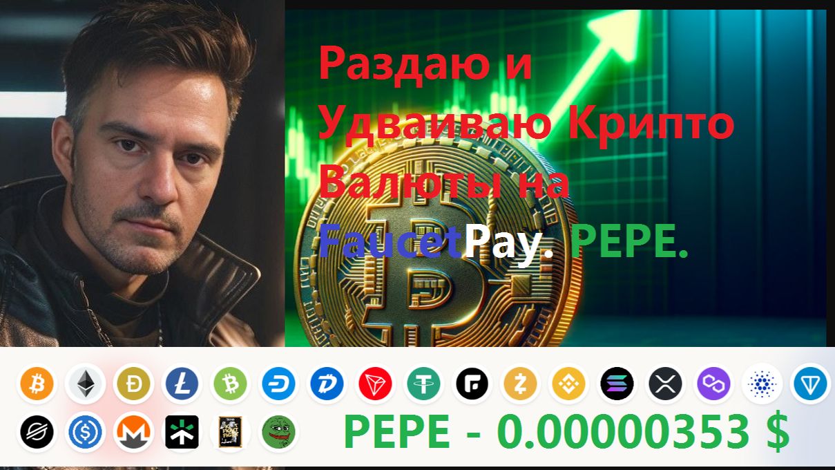 Раздаю и Удваиваю Крипто  Валюты на FaucetPay . PEPE.