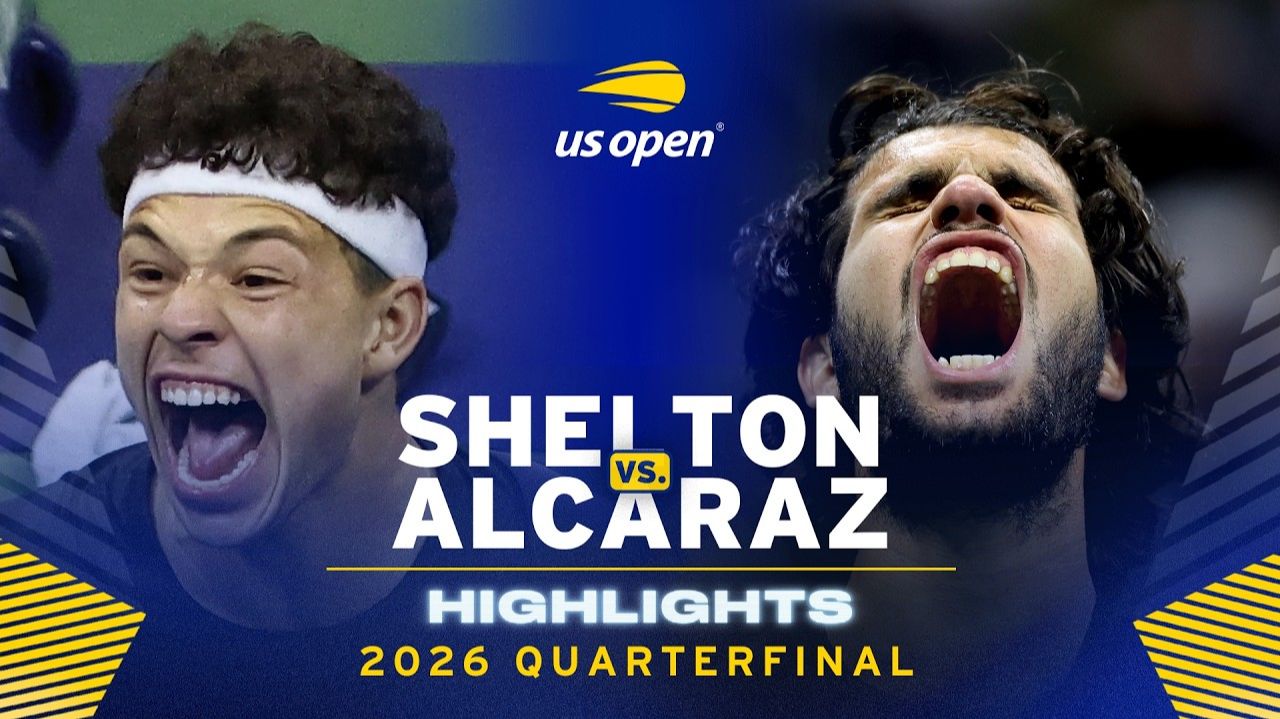 09.09.26 | Хайлайты | Бен Шелтон Vs Карлоса Алькараса | Мужчины | 1/4 Финала | US Open 2026