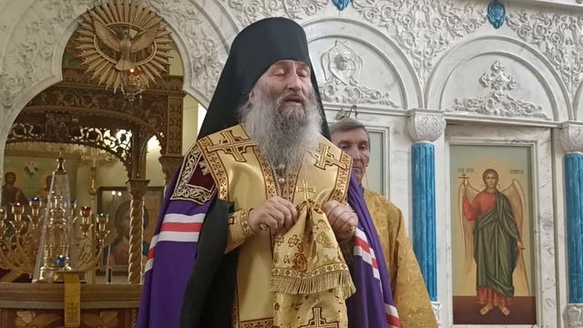 Проповедь владыки Гурия после принесения мощей прп. Серафима Саровского в Кафедральном соборе