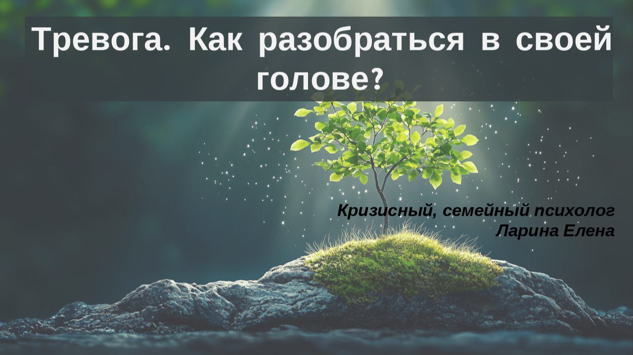 Откуда тревога? Как справиться с тревогой?