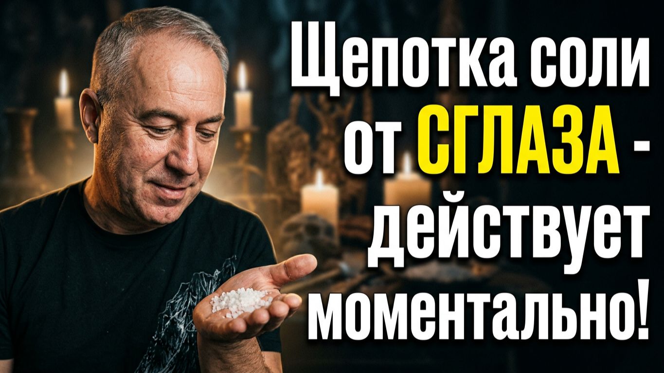 Действует мгновенно! Если Вас или вашего ребёнка сглазили - возьмите 1 щепотку соли