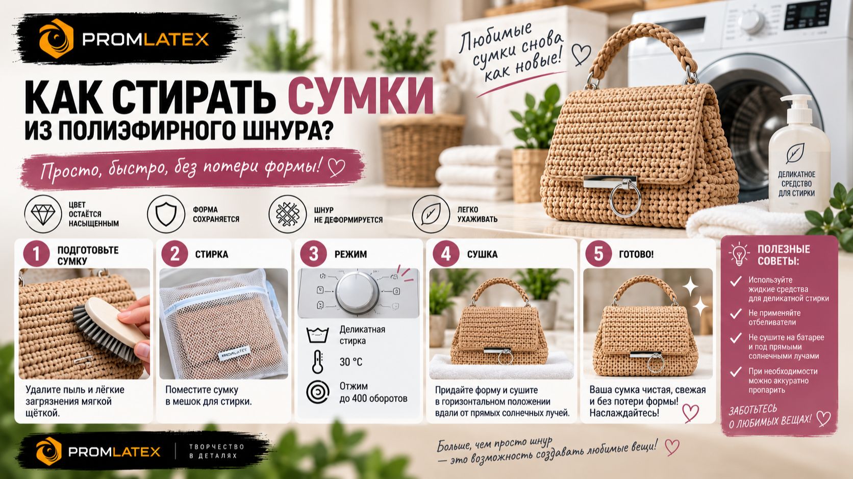 Как стирать сумку