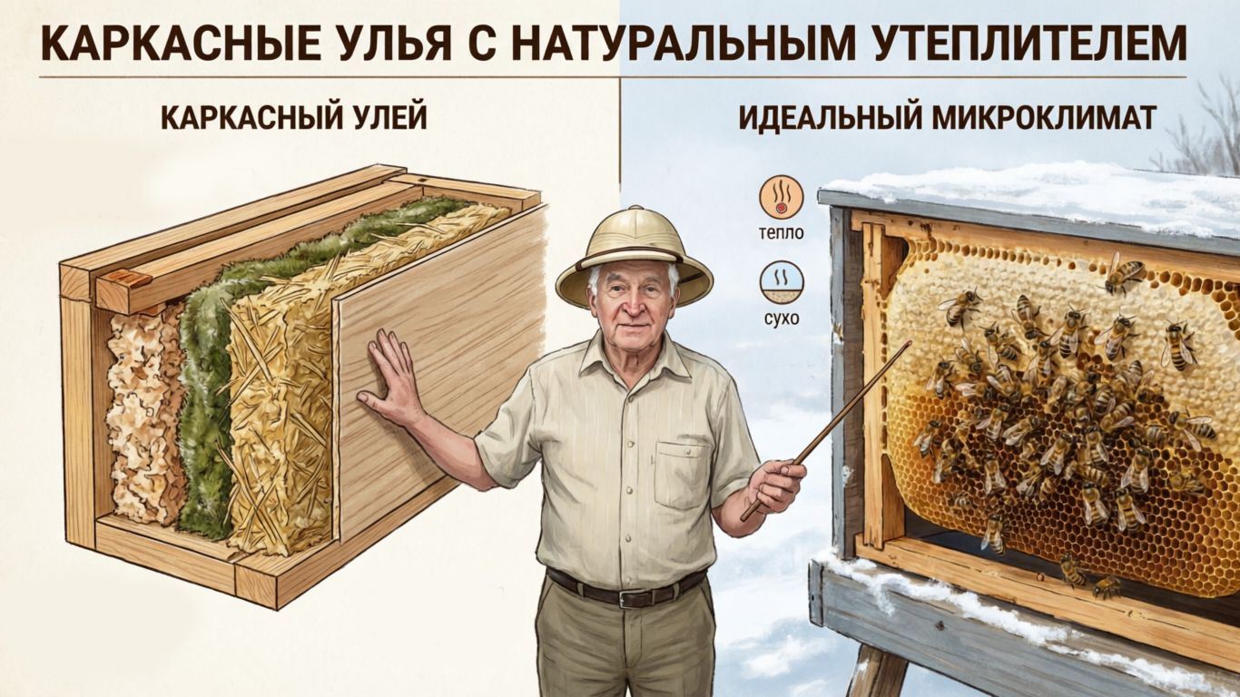 🏠 Каркасные улья с натуральным утеплителем: как создать идеальный дом для пчёл? Отвечает Кашковский