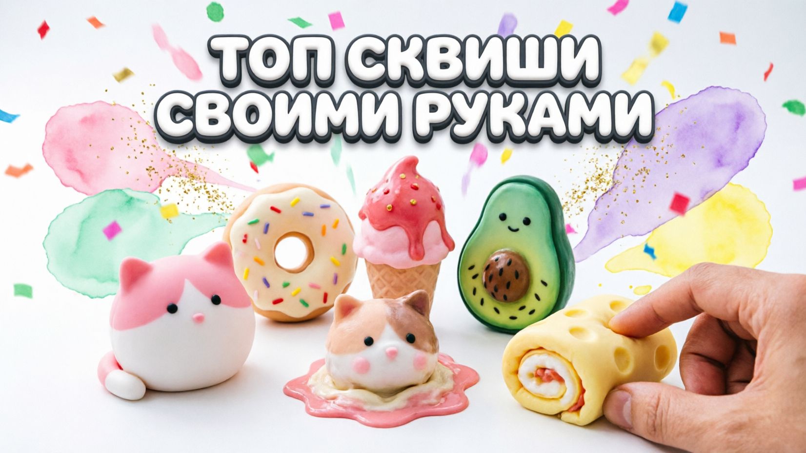 Самые топовые сквиши своими руками 💙💛💚DIY антистресс игрушки из простых материалов