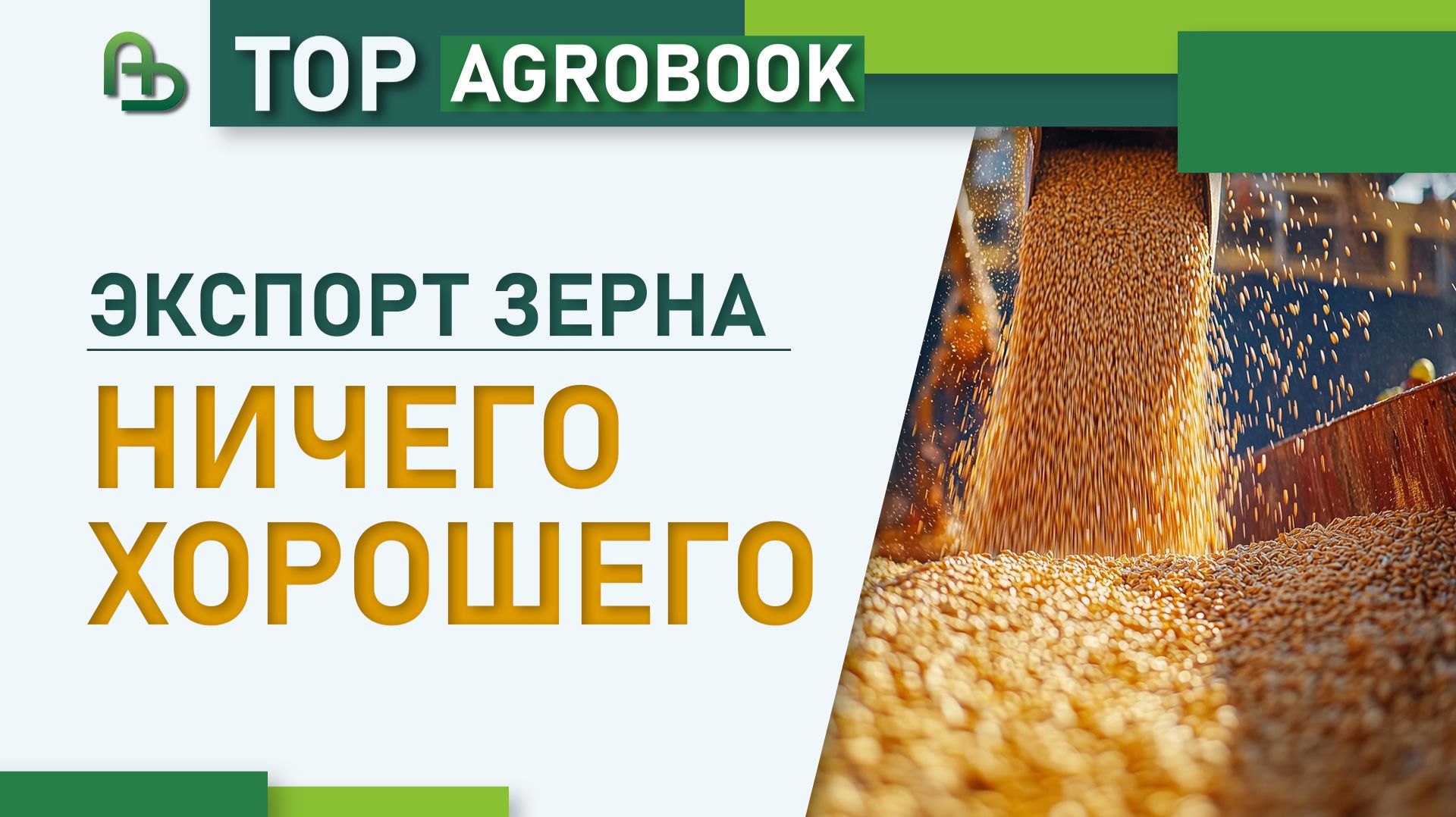 Экспорт зерна: ничего хорошего | TOP Agrobook