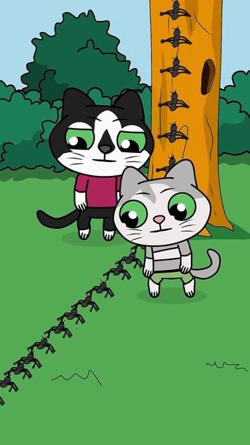 Будь добрым ❤  #cat #анимация #мультик