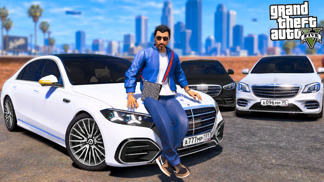 ОТЕЦ И СЫН В GTA 5 - ПРИГНАЛ ПЕРВЫЙ MERCEDES S580 W224 ИЗ ГЕРМАНИИ! КУПИЛ САМЫЙ НОВЫЙ МЕРИН! 🌊ВОТЕР