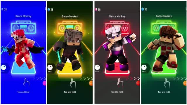 Майнкрафт против Coffin Dance! 🟩 Мегамикс Челлендж в Tiles Hop EDM Rush