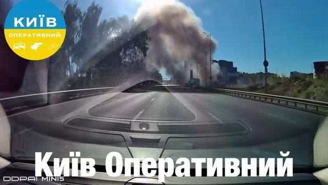 В Киеве ударом реактивного БпЛА «Герань-4» поражена АЗС «Укрнафта» !!!