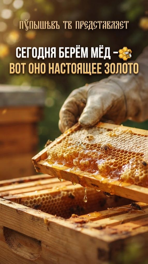 СЕГОДНЯ БЕРЁМ МЁД – ВОТ ОНО НАСТОЯЩЕЕ ЗОЛОТО / ПƔПЫШѢВЪ 🔥👍🐝