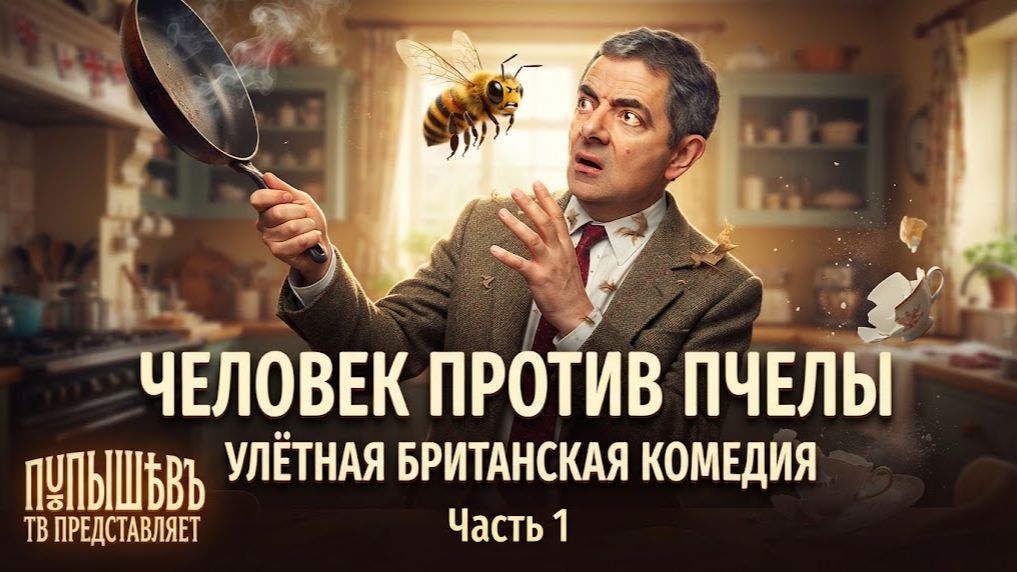 ЧЕЛОВЕК ПРОТИВ ПЧЕЛЫ. УЛЁТНАЯ, БРИТАНСКАЯ, МНОГОСЕРИЙНАЯ КОМЕДИЯ. ЧАСТЬ 1