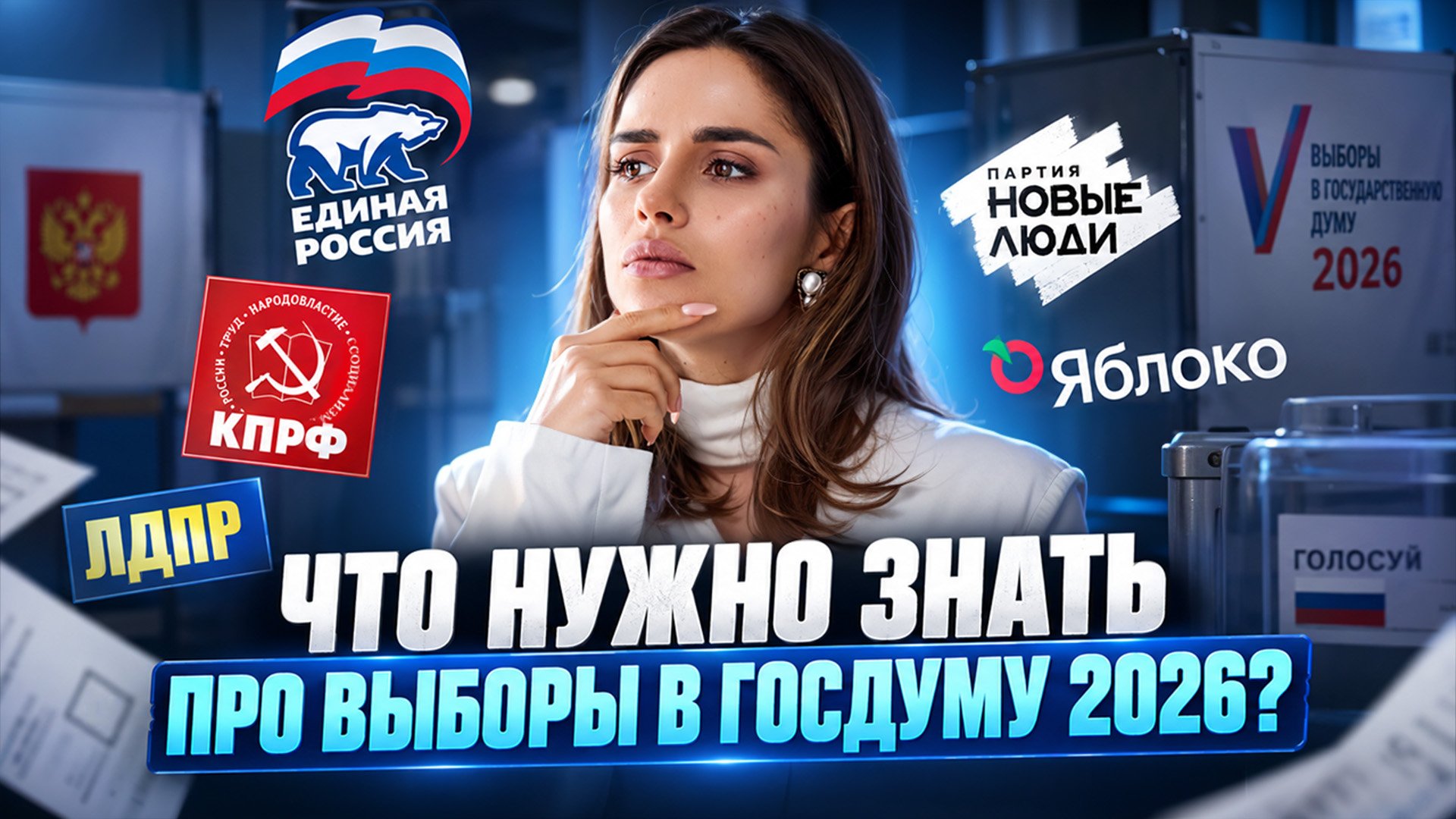 Выборы в Госдуму 2026: ЧТО НУЖНО ЗНАТЬ для ЕГЭ по обществознанию | Настя Малова