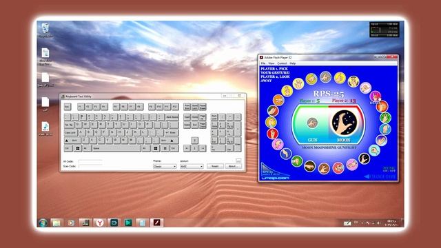 FLASHINUM FLASH GAME 2 PLAYER RPS-25 فلاشينيوم الغلبه للأيدي بين 25 حركة يد لاعبان