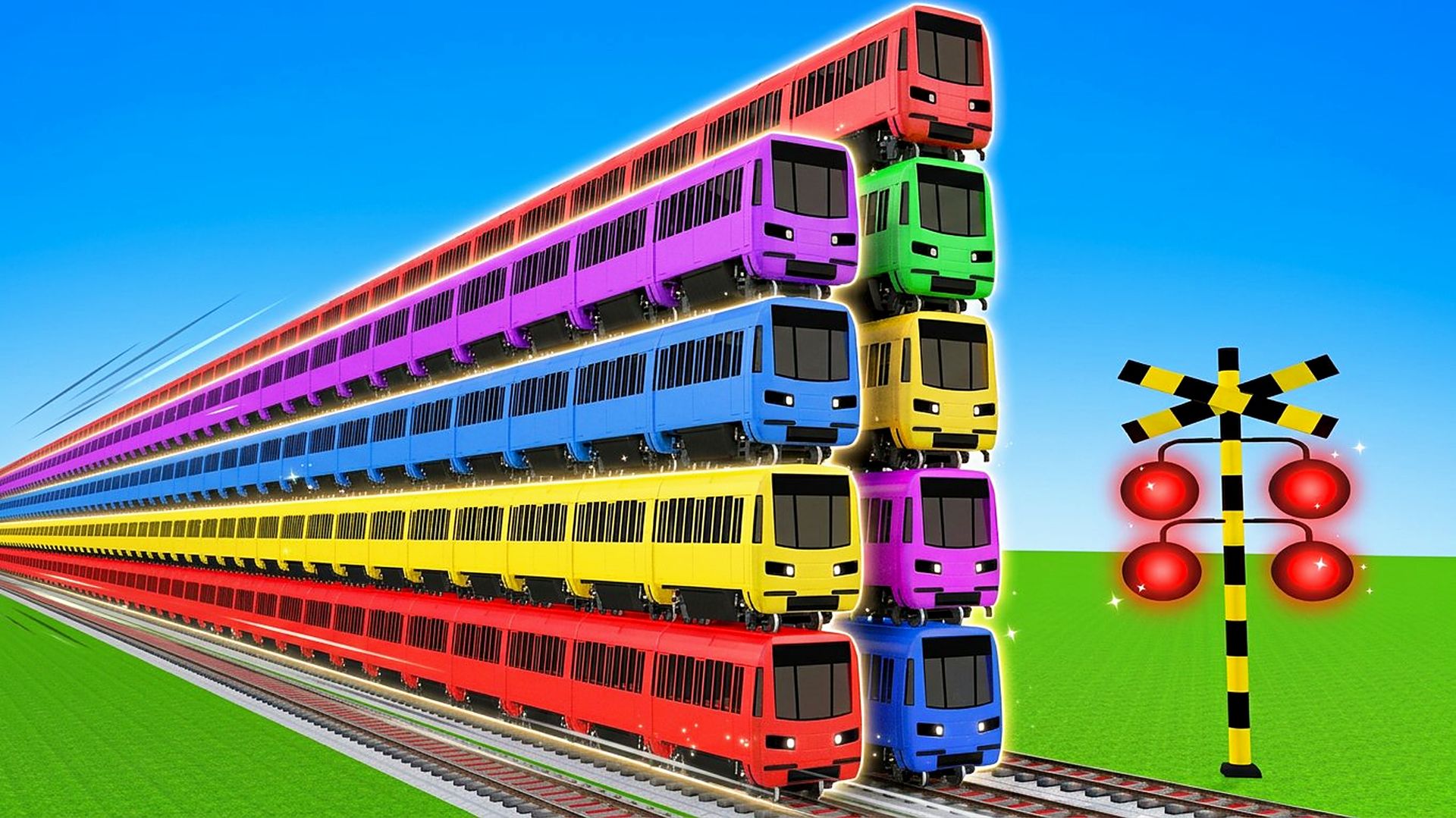 🚍 5 поездов Томас и Необычный перекресток 🚦 Анимация о безопасности на железной дороге. Мультики