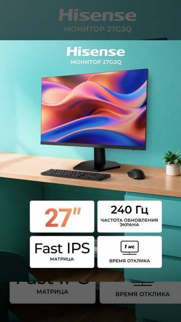 Монитор 240Гц игровой Hisense G3Q