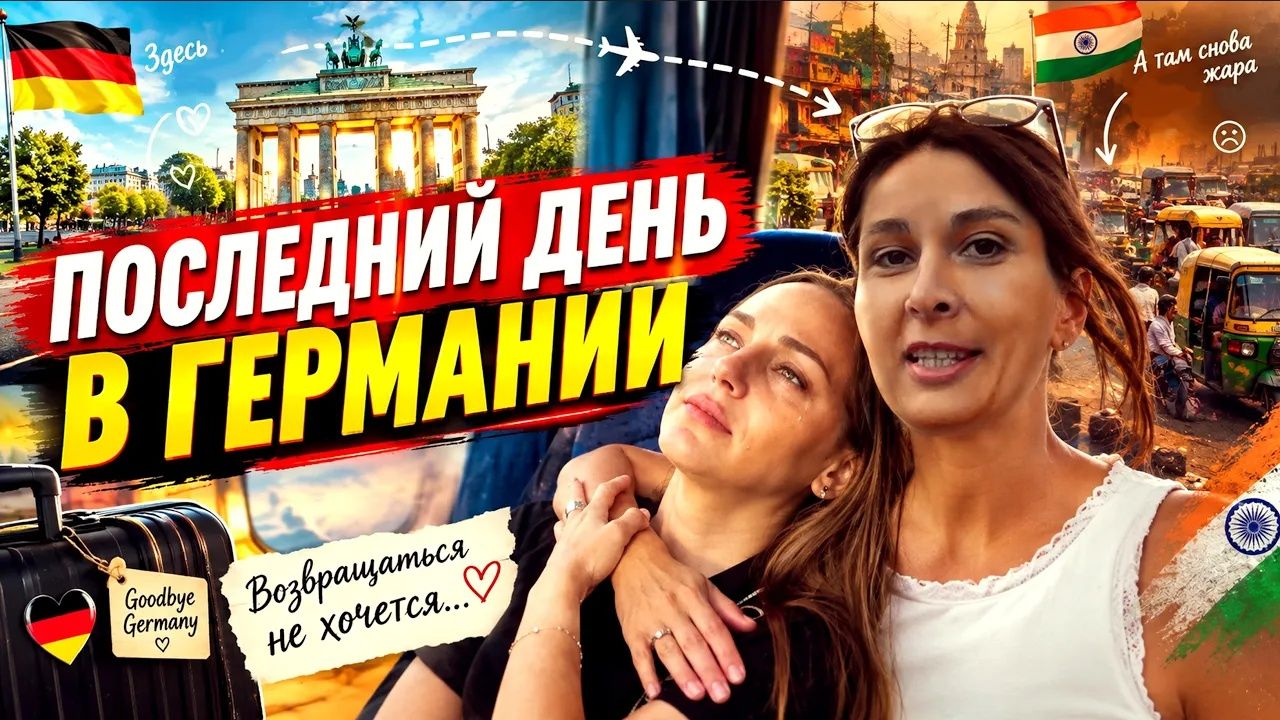 Замуж в Индию. ПОСЛЕДНИЙ ДЕНЬ В ГЕРМАНИИ. Расставание с Лерой. Время поплакать и погрустить #Essence
