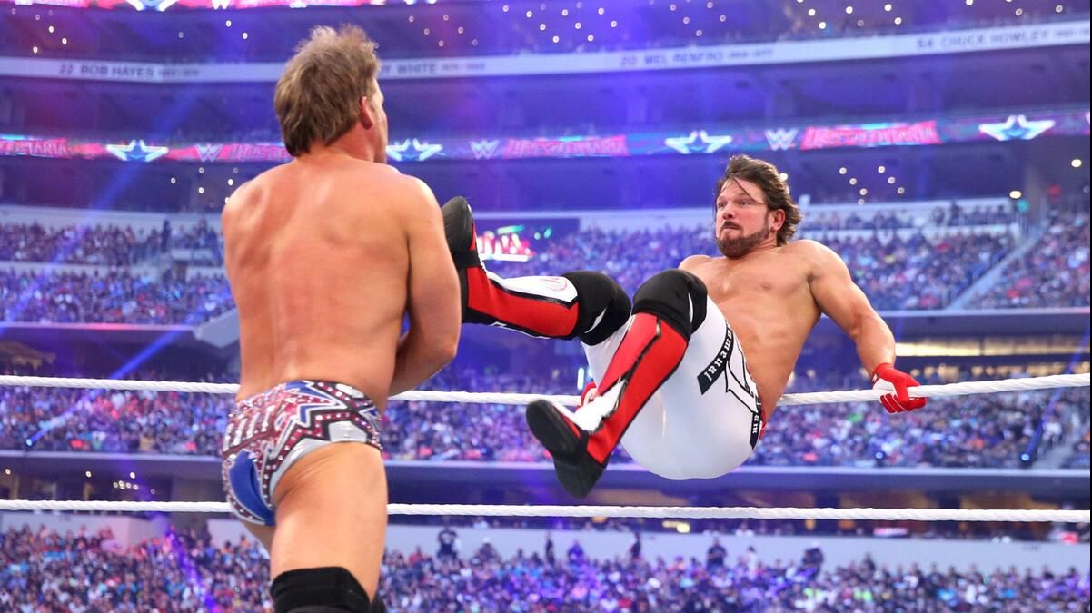 Chris Jericho Vs AJ Styles (WWE Wrestlemania 32, 2016)