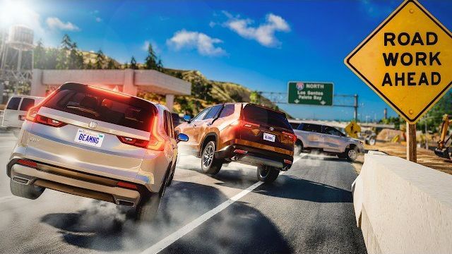 Неосторожный водитель стал причиной массовой аварии на шоссе