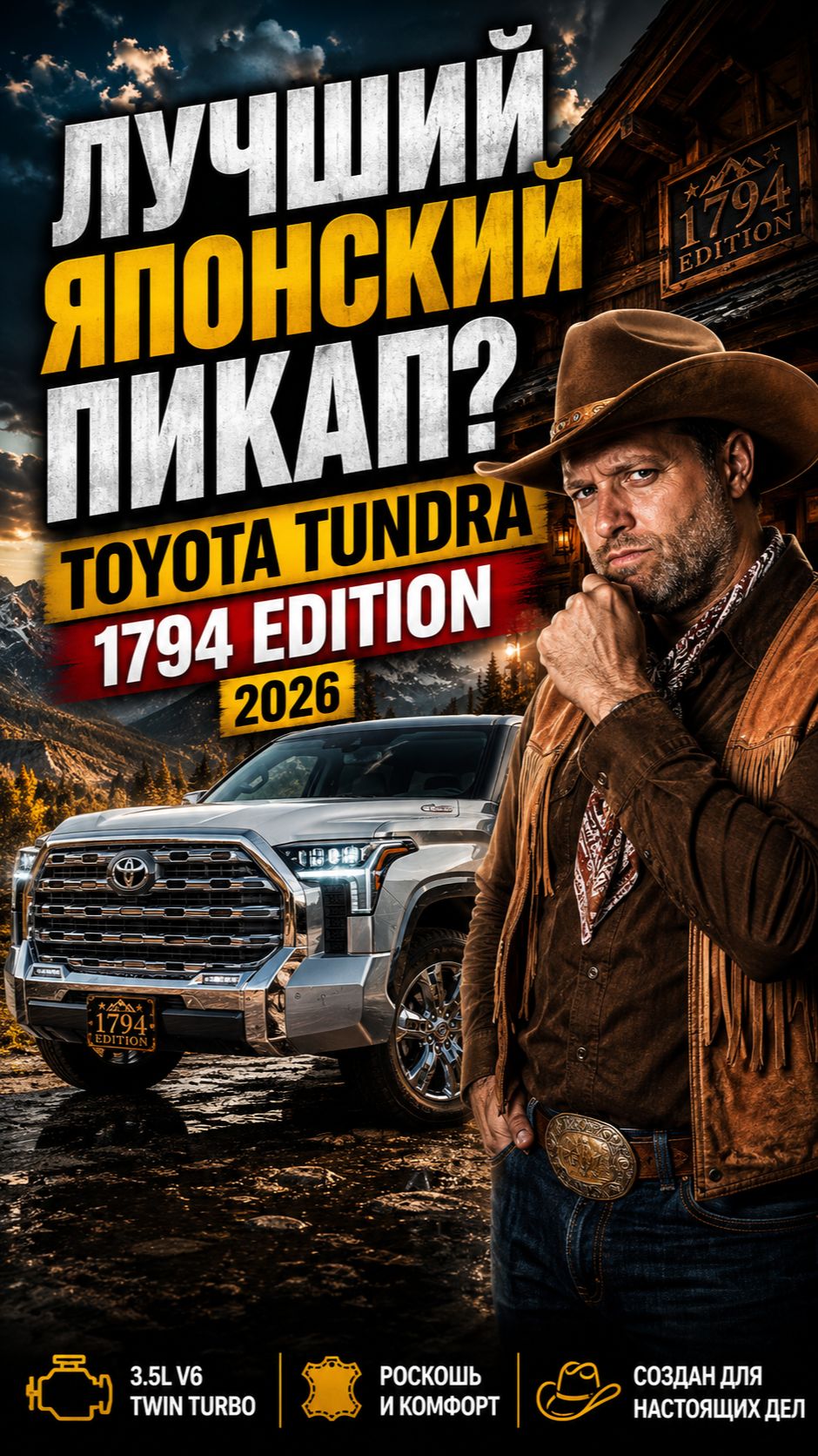 Ковбой в кимоно! Toyota Tundra 1794 2026