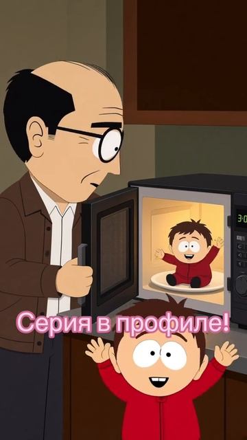 Что у вас тут происходит? Вытащи его из микроволновки! Это Рик и Морти или южный парк ?