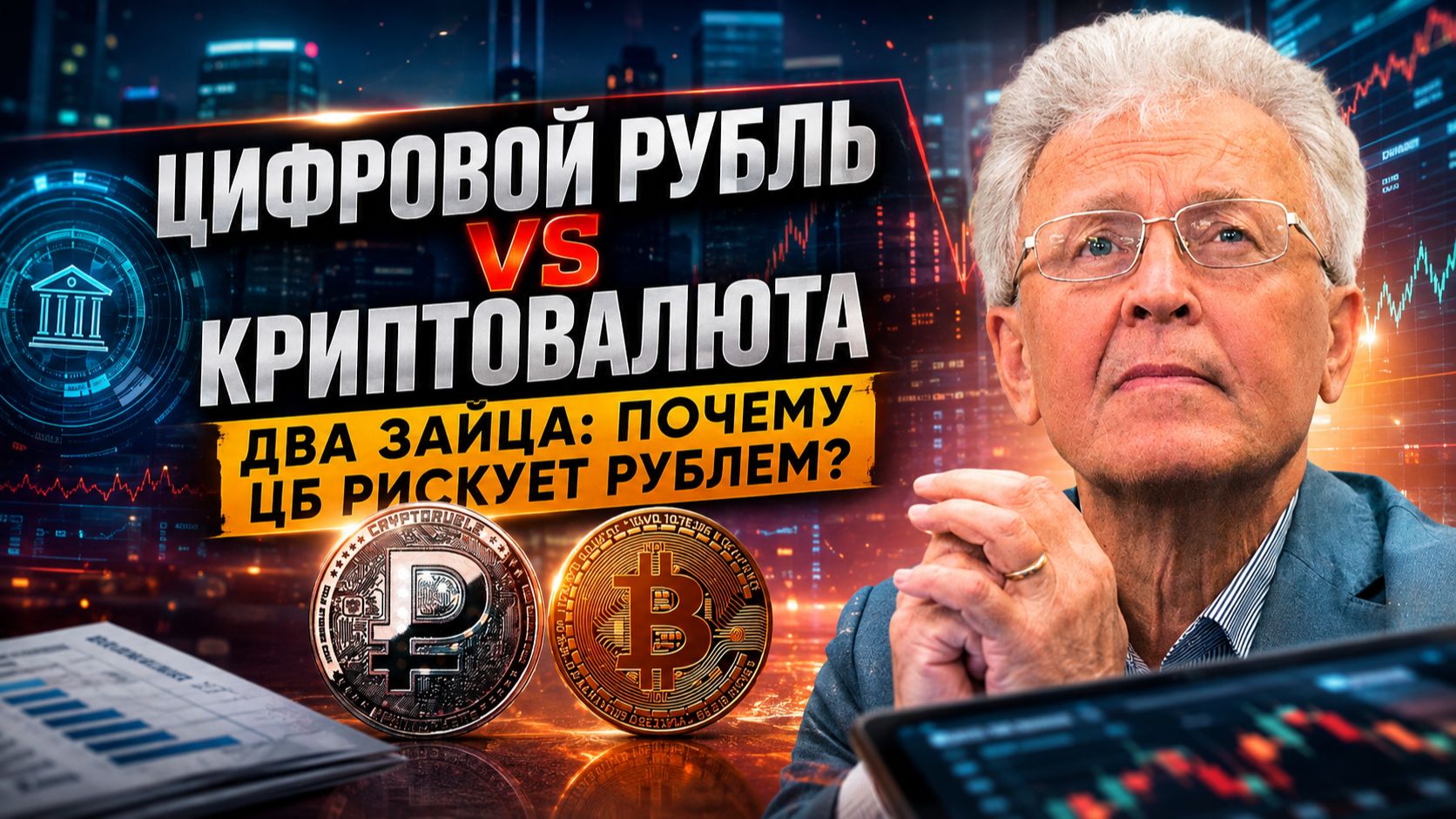 Валентин Катасонов | Цифровой рубль Vs Криптовалюта. Два зайца: Почему ЦБ рискует рублем?