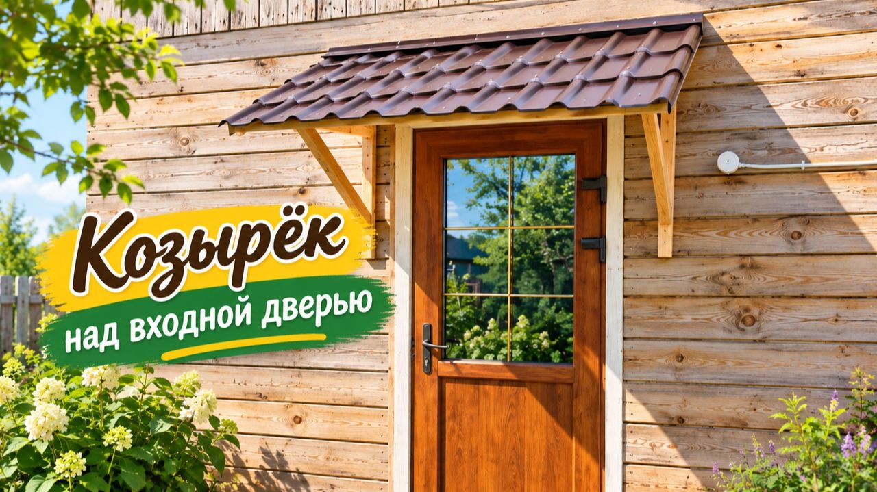 Козырёк над входной дверью