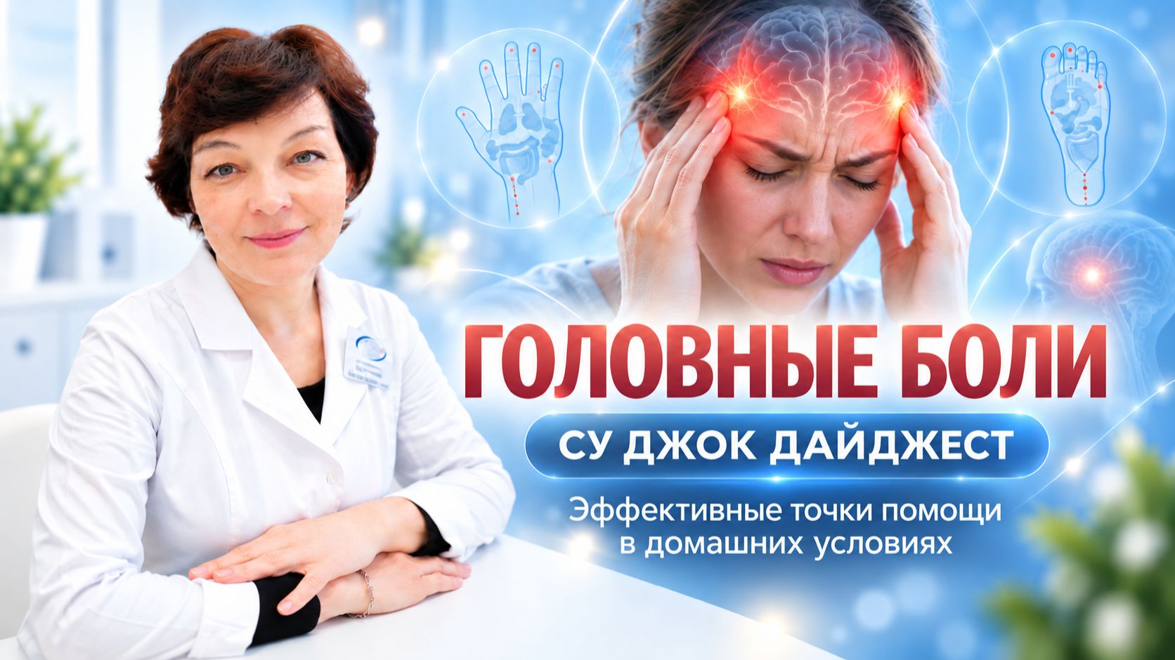 ГОЛОВНАЯ БОЛЬ: СУ ДЖОК ПОДХОД, С ЧЕГО НАЧАТЬ?