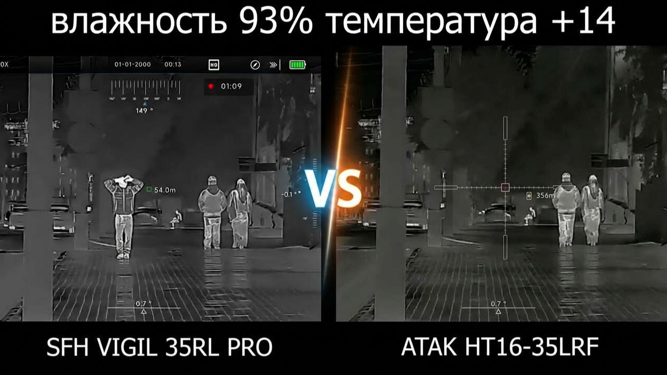 Сравнение тепловизионных монокуляров: SFH VIGIL 35RL PRO и ATAK HT16-35LRF