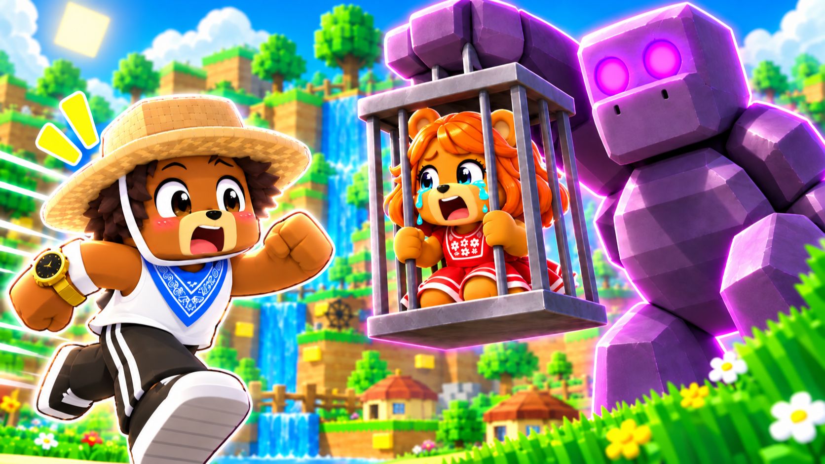 😨 НЭСТИ ПОХИТИЛ ЧЕРЕПАШИЙ ГОЛЕМ В СУПЕР МИШКАХ! Super Bear Adventure
