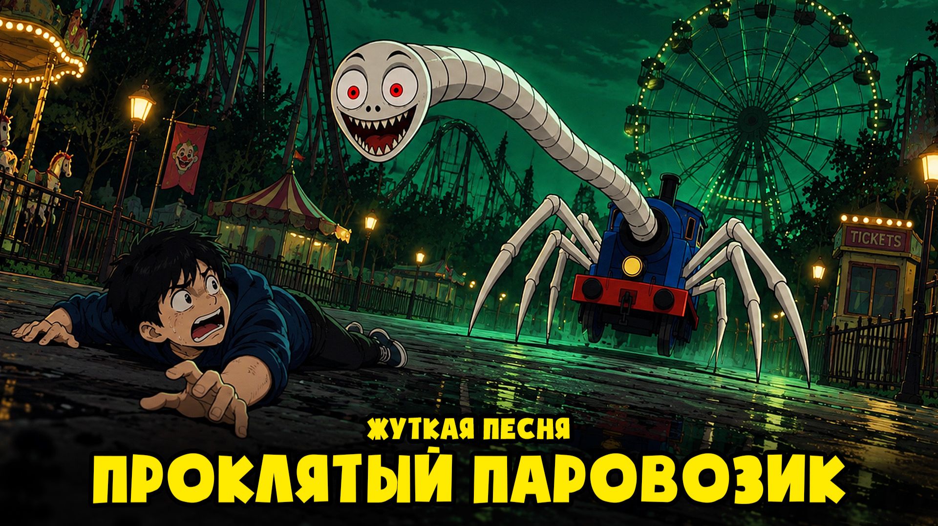 ПРОКЛЯТЫЙ ПАРОВОЗИК  - Аниматор (ПЕСНЯ КЛИП | Страшный паровозик Томас EXE)