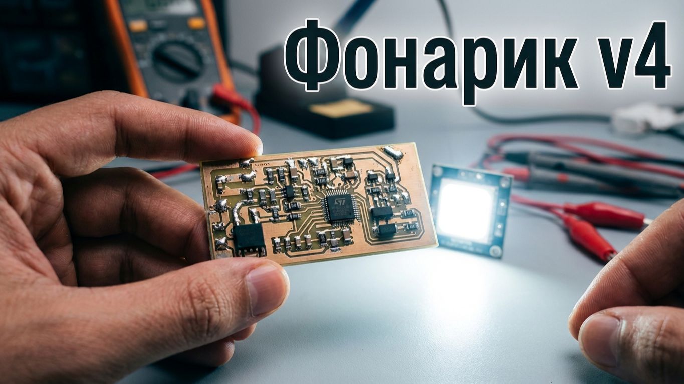 Фонарик V4 на STM32F030F4P6