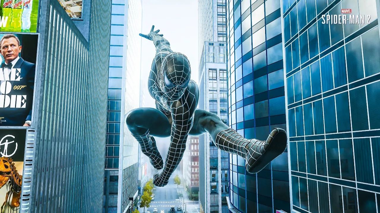 10 минут кайфового полёта на паутине в Spider-Man 2 🕷️