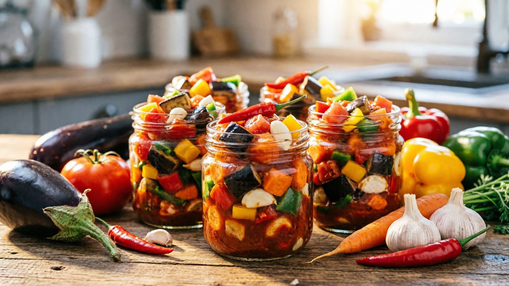 Соте из баклажанов с овощами на зиму: пошаговый рецепт