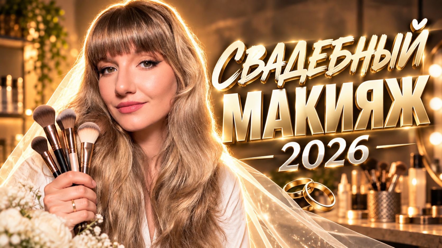 Свадебный макияж 2026 | Растушёванная коричневая стрелка