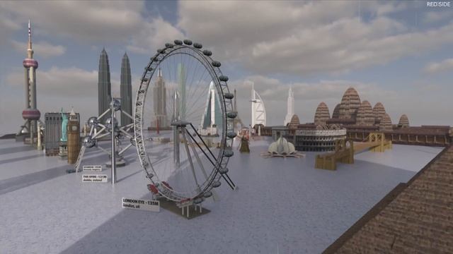 Сравнение самых высоких зданий (3D)