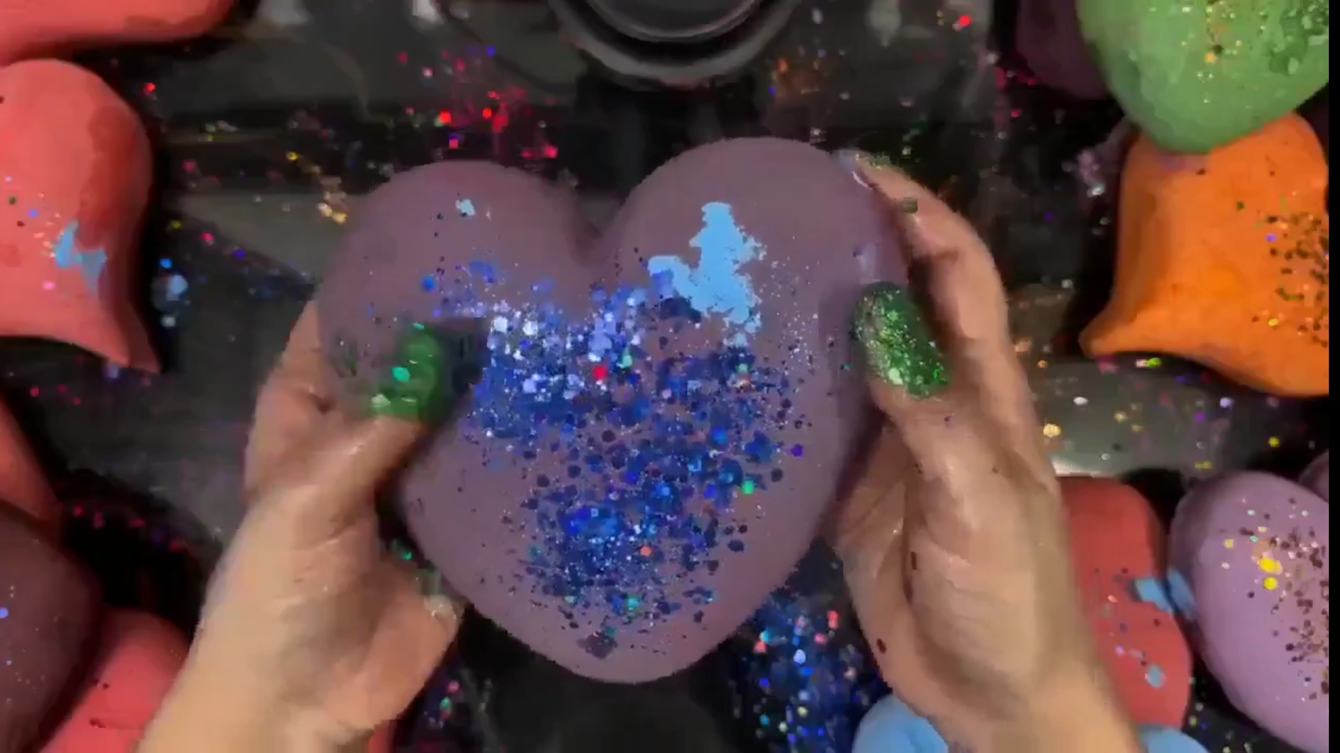 ASMR CRUSHING ❤ 💙 СЕРДЦА из магнезии 💛 💚 Часть 1