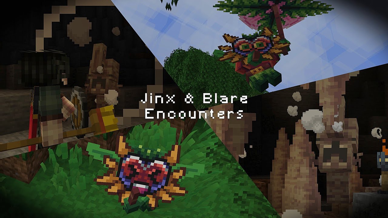 Майнкрафт Джинкс И Blare Encounters (Legendary Creatures Мод & Skarrier Мобы Мод) By @Phoenixqp
