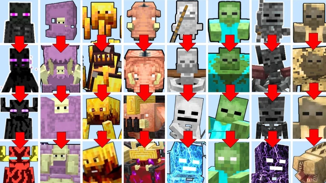 ТОУРНИР: моб → мутант → титан → бог в Minecraft! Кто дойдёт до конца?