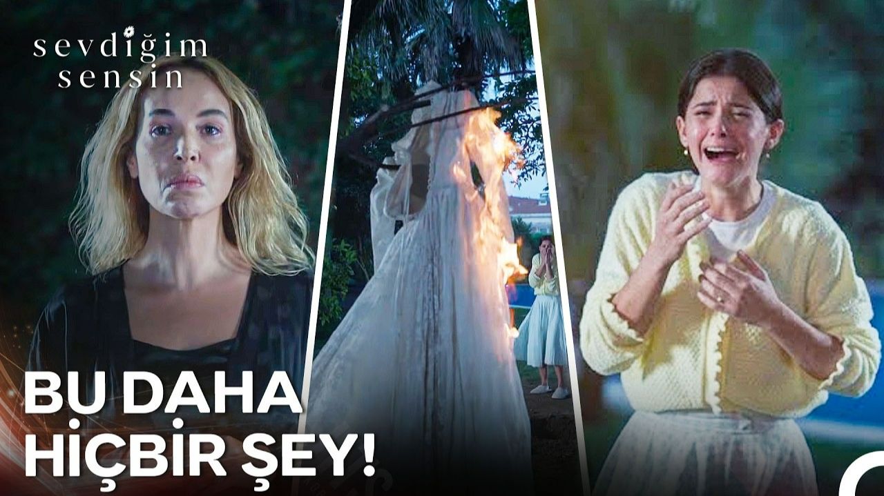 İnci, Dicle'nin Gelinliğini Yaktı! | Sevdiğim Sensin 16. Bölüm @StarTV