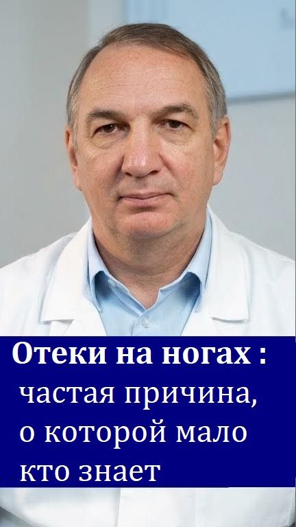 Отеки на ногах: частая причина, о которой мало кто знает !