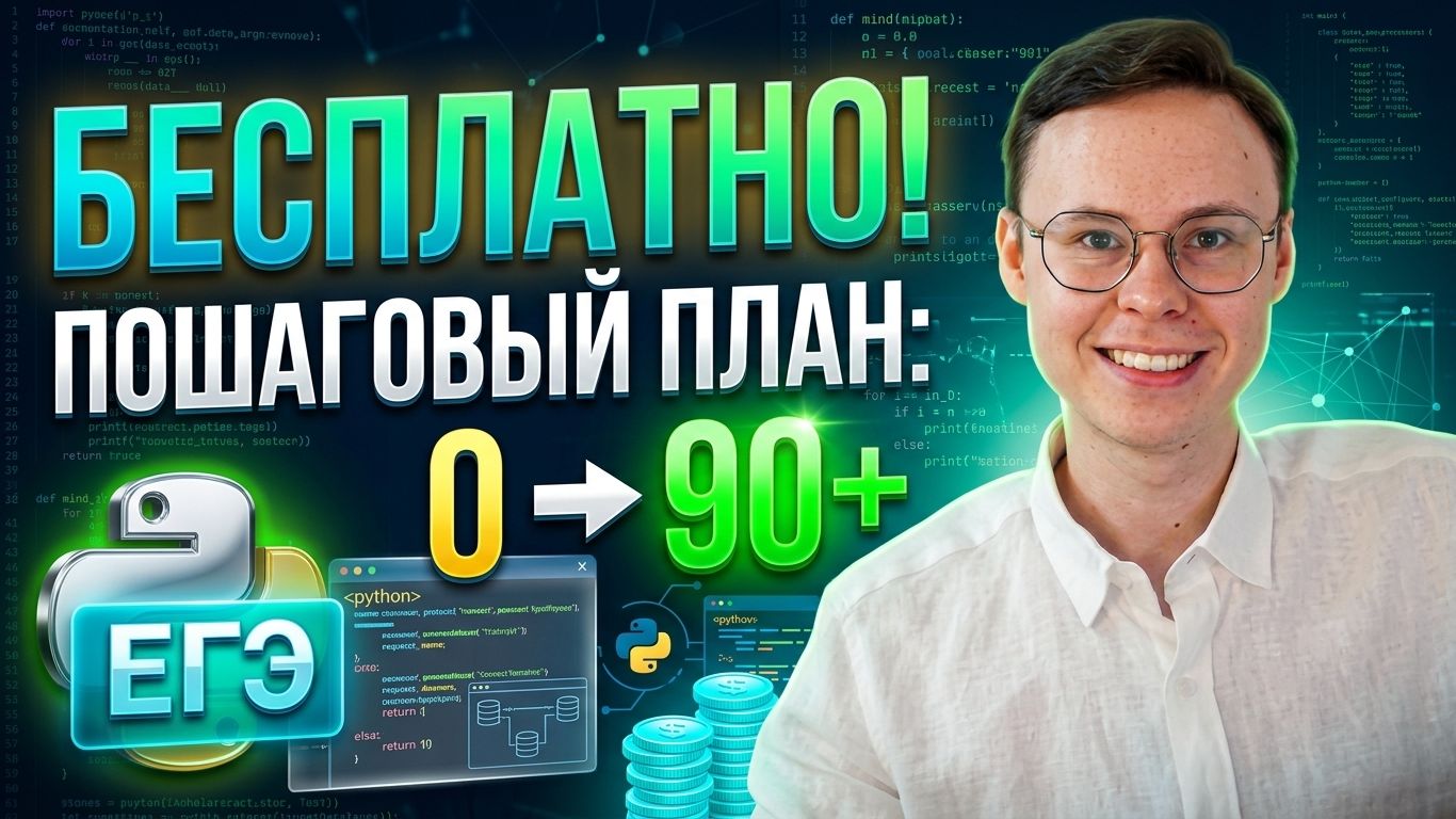 Как сдать ЕГЭ по Информатике на 90+ БЕСПЛАТНО?